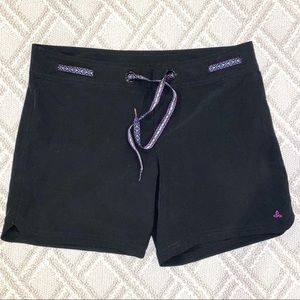 prAna Silvana board shorts swim quick dry black size Small